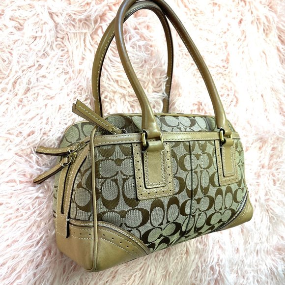 Coach Monogram canvas/leather satchel j067110532 - Picture 5 of 14